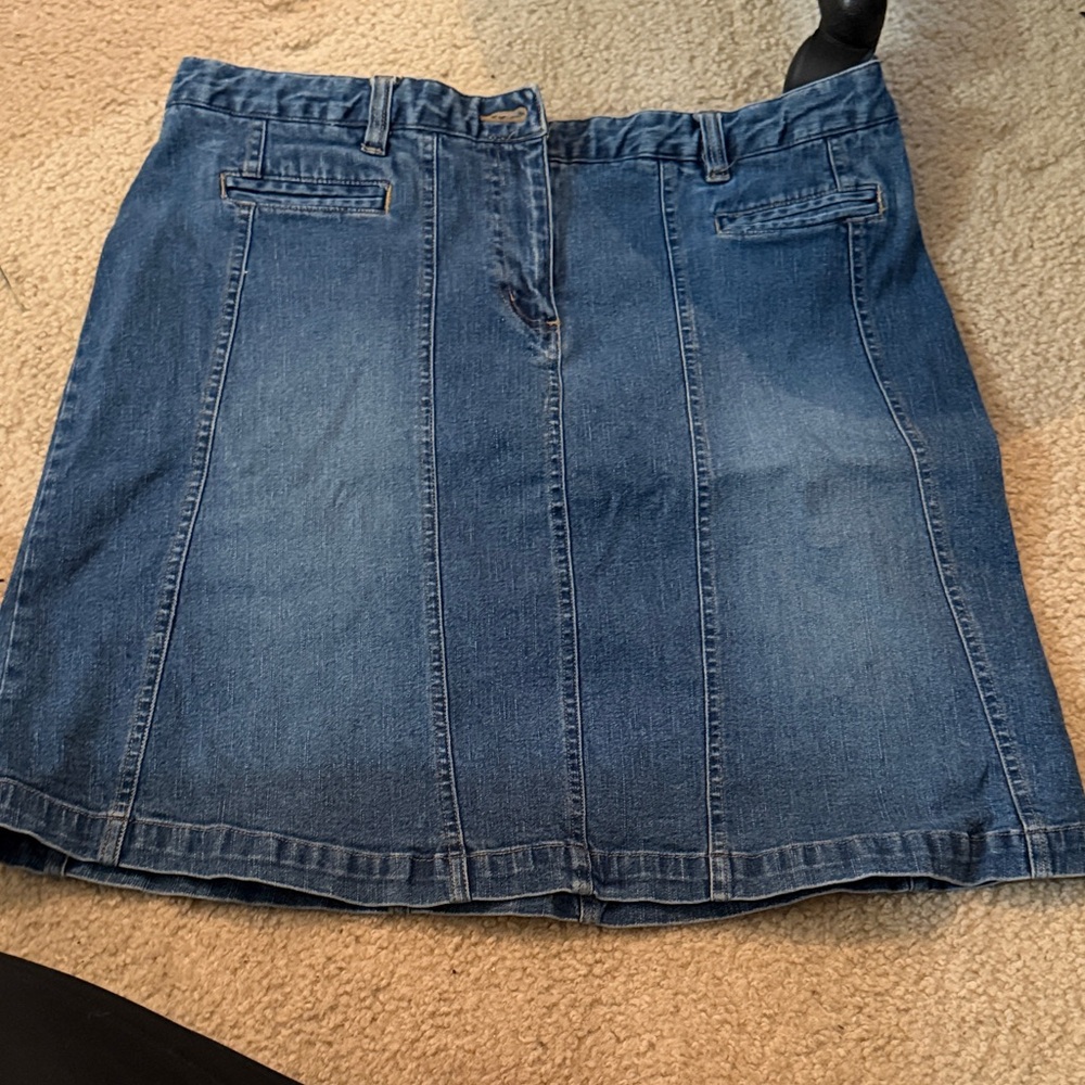 Route 66 Classic Blue Denim Mini Skirt